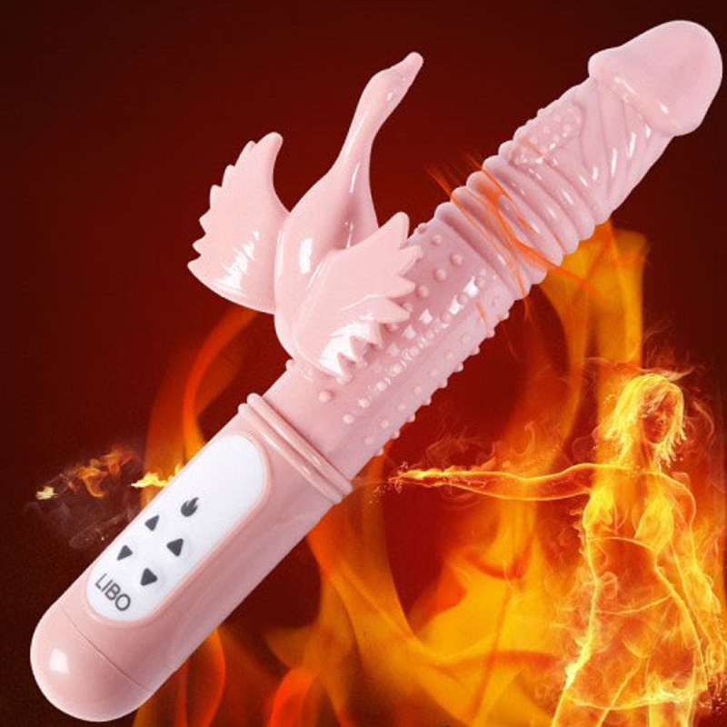 Dương vật đa năng rung xoay thụt có điều chỉnh nhiệt độ LIBO