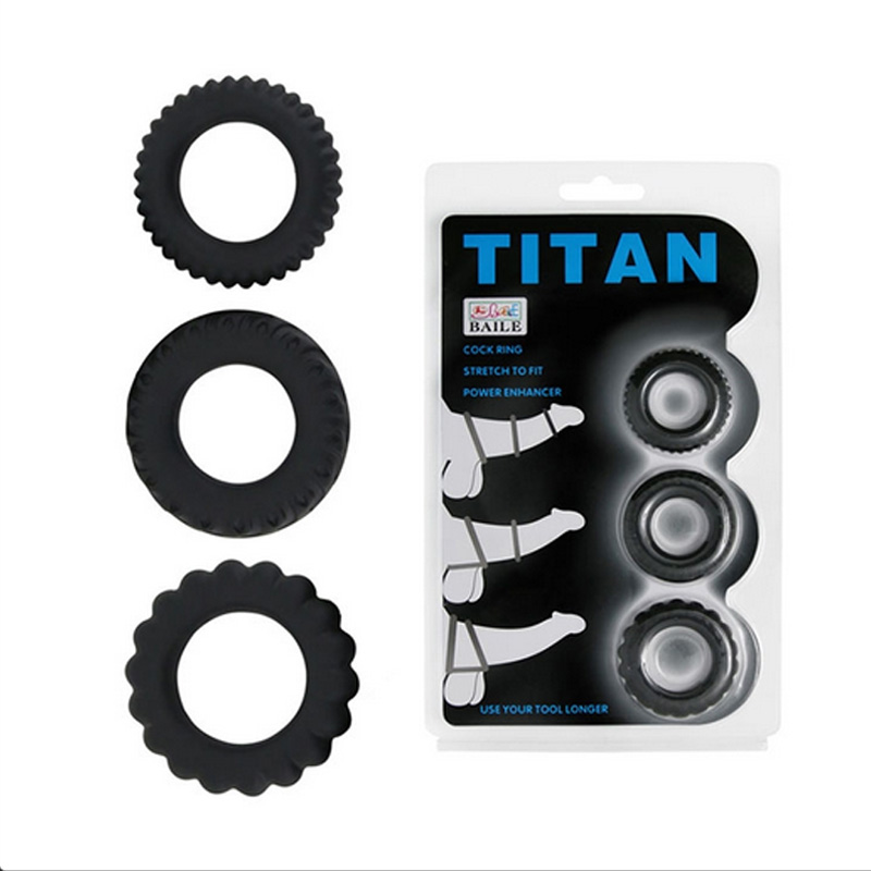  Bộ 3 vòng gai titan giữ cương cứng 